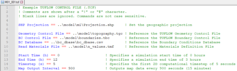 Example of a Simple TCF