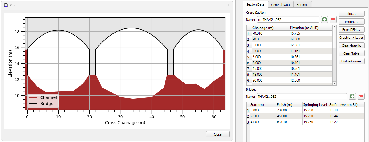 **QGIS TUFLOW Plugin Arch Bridge Editor**