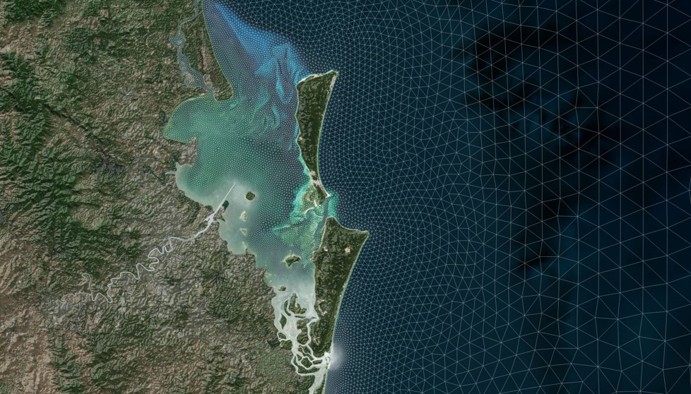 Moreton Bay Unstructured Mesh (Constructed Using Aquaveo SMS)